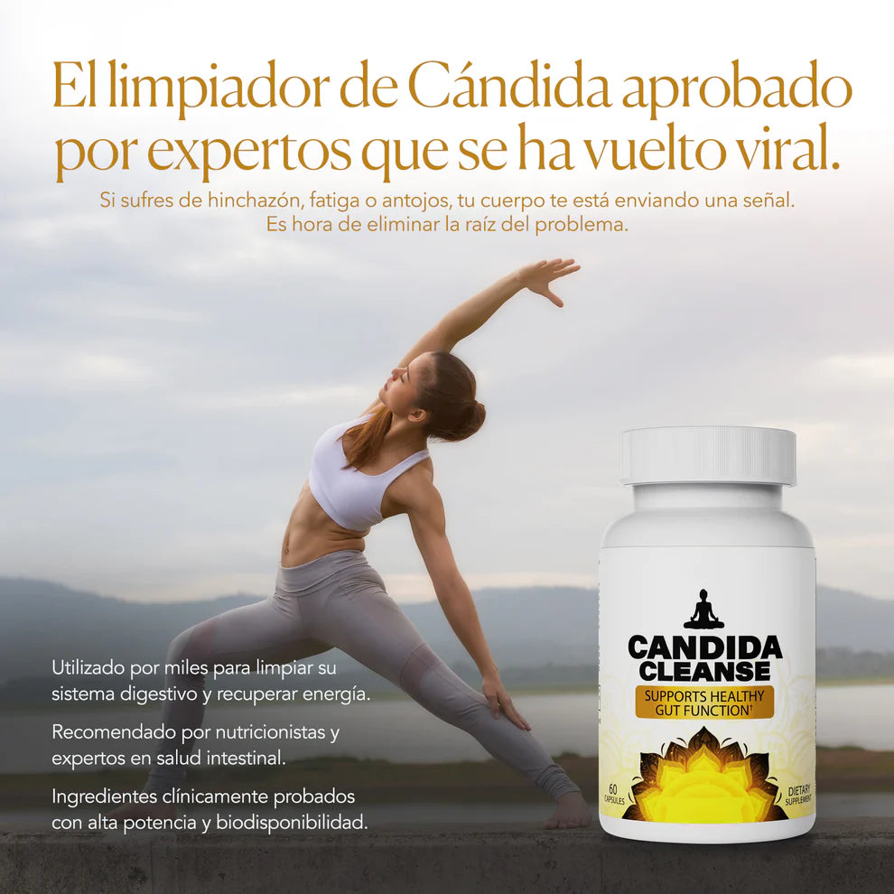 Candida Cleanse® – Reduce Antojos, Desinflama Abdomen y Combate Cansancio