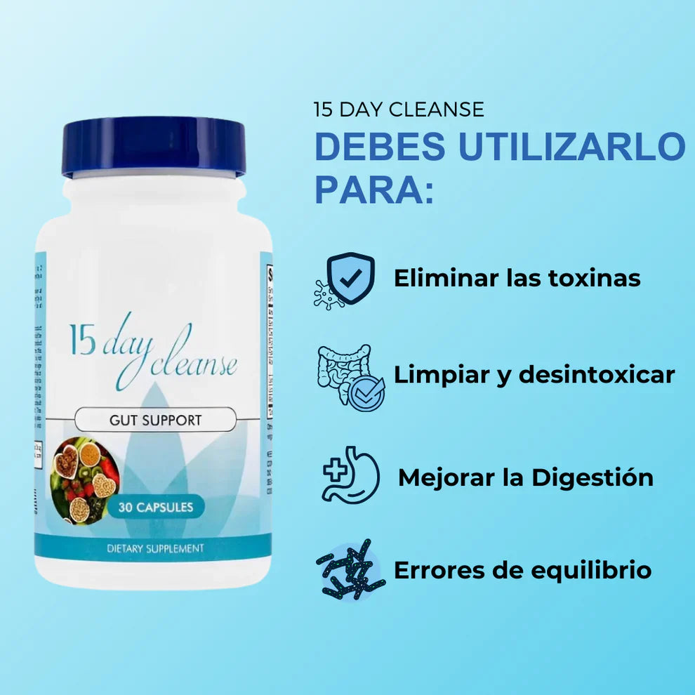 15 Day Cleanse® - Limpieza Interna, Estreñimiento e Hinchazón